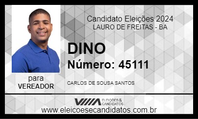 Candidato DINO 2024 - LAURO DE FREITAS - Eleições