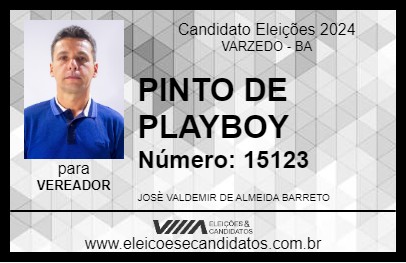 Candidato PINTO DE PLAYBOY 2024 - VARZEDO - Eleições