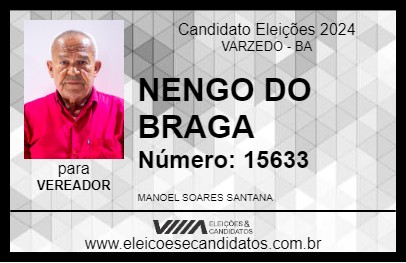 Candidato NENGO DO BRAGA 2024 - VARZEDO - Eleições