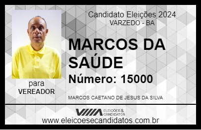 Candidato MARCOS DA SAÚDE 2024 - VARZEDO - Eleições