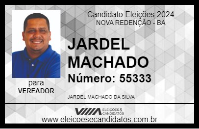 Candidato JARDEL MACHADO 2024 - NOVA REDENÇÃO - Eleições