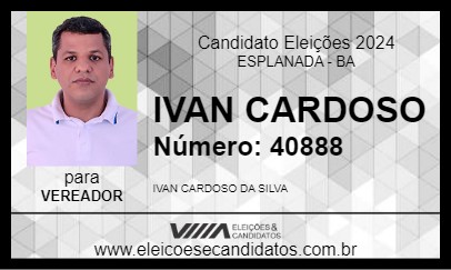 Candidato IVAN CARDOSO 2024 - ESPLANADA - Eleições