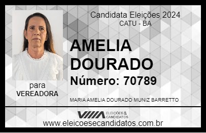 Candidato AMELIA DOURADO 2024 - CATU - Eleições