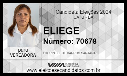 Candidato ELIEGE 2024 - CATU - Eleições