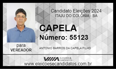 Candidato CAPELA 2024 - ITAJU DO COLÔNIA - Eleições