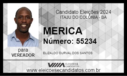 Candidato MERICA 2024 - ITAJU DO COLÔNIA - Eleições