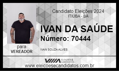 Candidato IVAN DA SAÚDE 2024 - ITIÚBA - Eleições