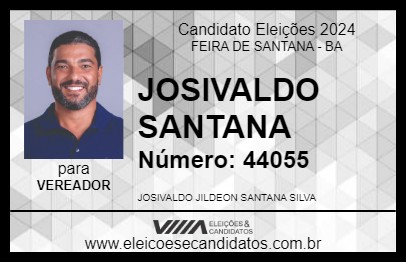 Candidato JOSIVALDO SANTANA 2024 - FEIRA DE SANTANA - Eleições