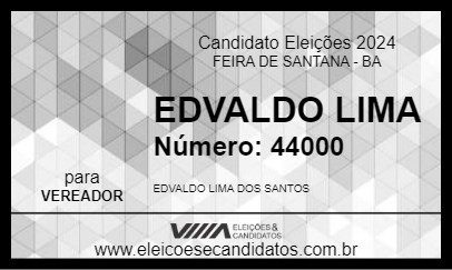 Candidato EDVALDO LIMA 2024 - FEIRA DE SANTANA - Eleições