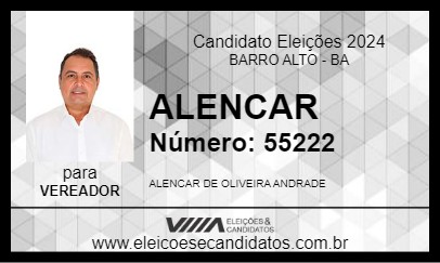 Candidato ALENCAR 2024 - BARRO ALTO - Eleições