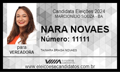 Candidato NARA NOVAES 2024 - MARCIONÍLIO SOUZA - Eleições