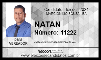 Candidato NATAN DE LUÇÃO 2024 - MARCIONÍLIO SOUZA - Eleições