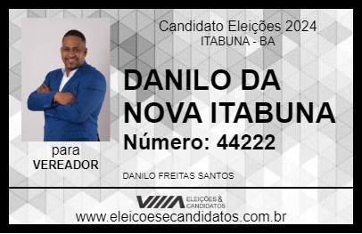 Candidato DANILO DA NOVA ITABUNA 2024 - ITABUNA - Eleições