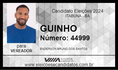 Candidato GUINHO 2024 - ITABUNA - Eleições