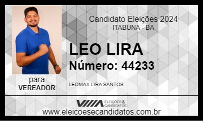 Candidato LEO LIRA 2024 - ITABUNA - Eleições