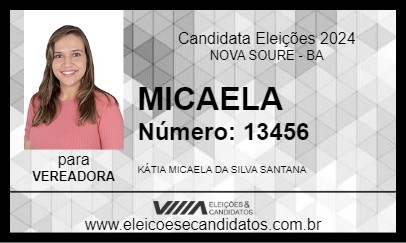 Candidato MICAELA 2024 - NOVA SOURE - Eleições