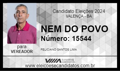 Candidato NEM DO POVO 2024 - VALENÇA - Eleições