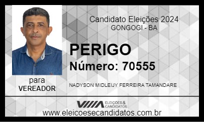 Candidato PERIGO 2024 - GONGOGI - Eleições