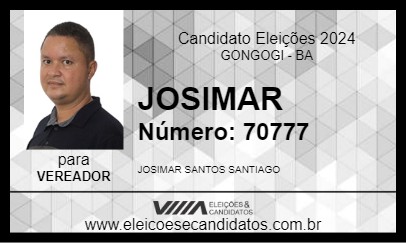 Candidato JOSIMAR 2024 - GONGOGI - Eleições