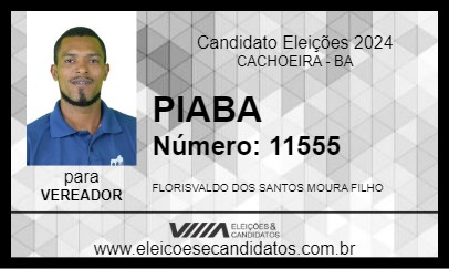 Candidato PIABA 2024 - CACHOEIRA - Eleições