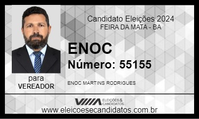 Candidato ENOC 2024 - FEIRA DA MATA - Eleições