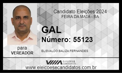 Candidato GAL 2024 - FEIRA DA MATA - Eleições