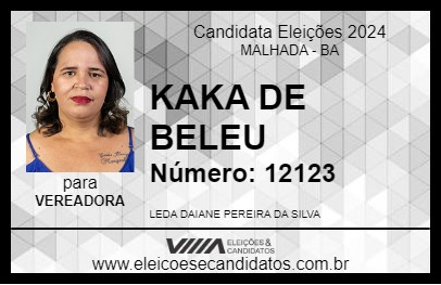 Candidato KAKA DE BELEU 2024 - MALHADA - Eleições