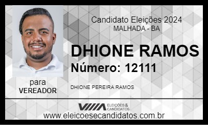 Candidato DHIONE RAMOS 2024 - MALHADA - Eleições