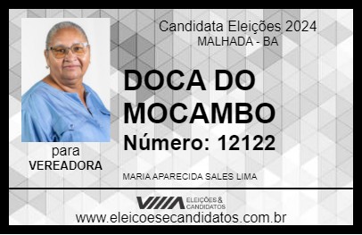 Candidato DOCA DO MOCAMBO 2024 - MALHADA - Eleições