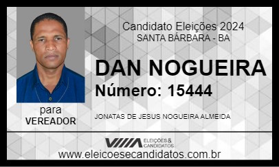 Candidato DAN NOGUEIRA 2024 - SANTA BÁRBARA - Eleições