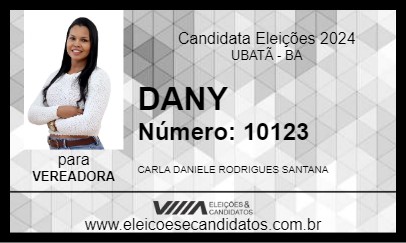 Candidato DANY 2024 - UBATÃ - Eleições