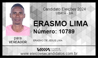 Candidato ERASMO LIMA 2024 - UBATÃ - Eleições