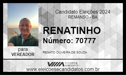 Candidato RENATINHO 2024 - REMANSO - Eleições