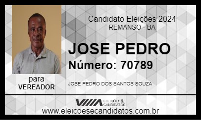 Candidato PROFESSOR ZÉ PEDRO 2024 - REMANSO - Eleições