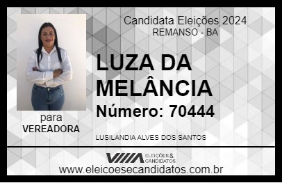 Candidato LUZA DA MELANCIA 2024 - REMANSO - Eleições