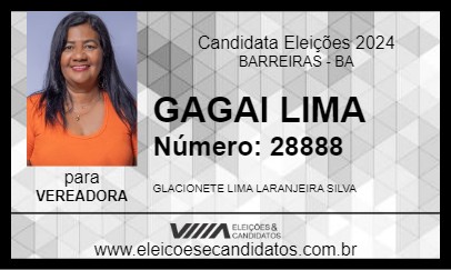 Candidato GAGAI LIMA 2024 - BARREIRAS - Eleições