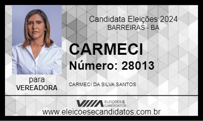 Candidato CARMECI 2024 - BARREIRAS - Eleições