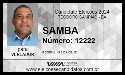 Candidato SAMBA 2024 - TEODORO SAMPAIO - Eleições