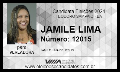 Candidato JAMILE LIMA 2024 - TEODORO SAMPAIO - Eleições