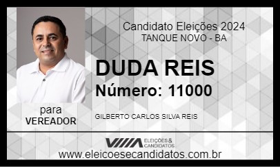 Candidato DUDA REIS 2024 - TANQUE NOVO - Eleições