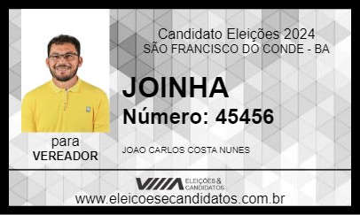 Candidato JOINHA 2024 - SÃO FRANCISCO DO CONDE - Eleições