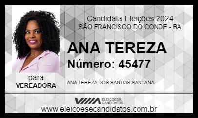 Candidato ANA TEREZA 2024 - SÃO FRANCISCO DO CONDE - Eleições