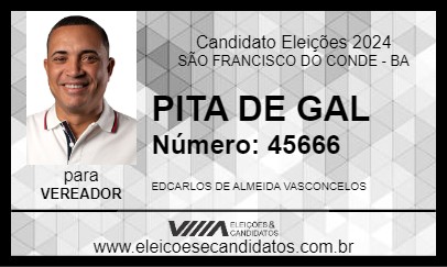 Candidato PITA DE GAL 2024 - SÃO FRANCISCO DO CONDE - Eleições