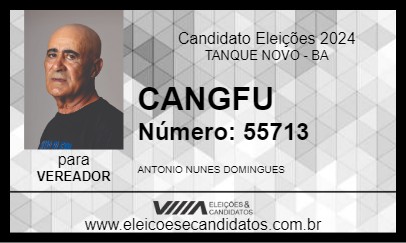 Candidato CANGFU 2024 - TANQUE NOVO - Eleições