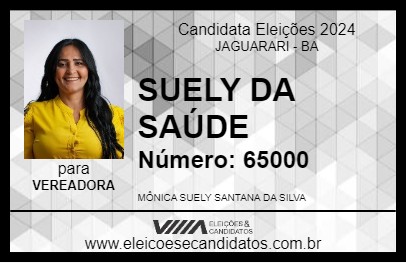 Candidato SUELY DA SAÚDE 2024 - JAGUARARI - Eleições