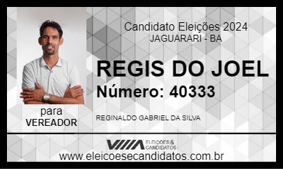 Candidato REGIS DO JOEL 2024 - JAGUARARI - Eleições