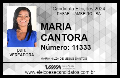 Candidato MARIA CANTORA 2024 - RAFAEL JAMBEIRO - Eleições