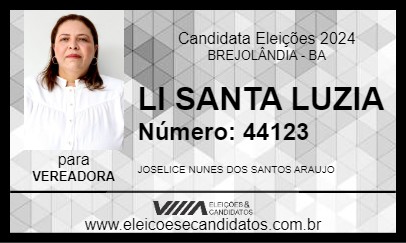 Candidato LI SANTA LUZIA 2024 - BREJOLÂNDIA - Eleições