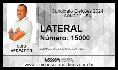 Candidato LATERAL 2024 - GONGOGI - Eleições