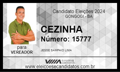 Candidato CEZINHA 2024 - GONGOGI - Eleições